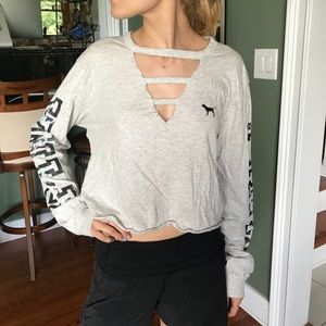 PINK Victoria’s Secret crop long sleeve